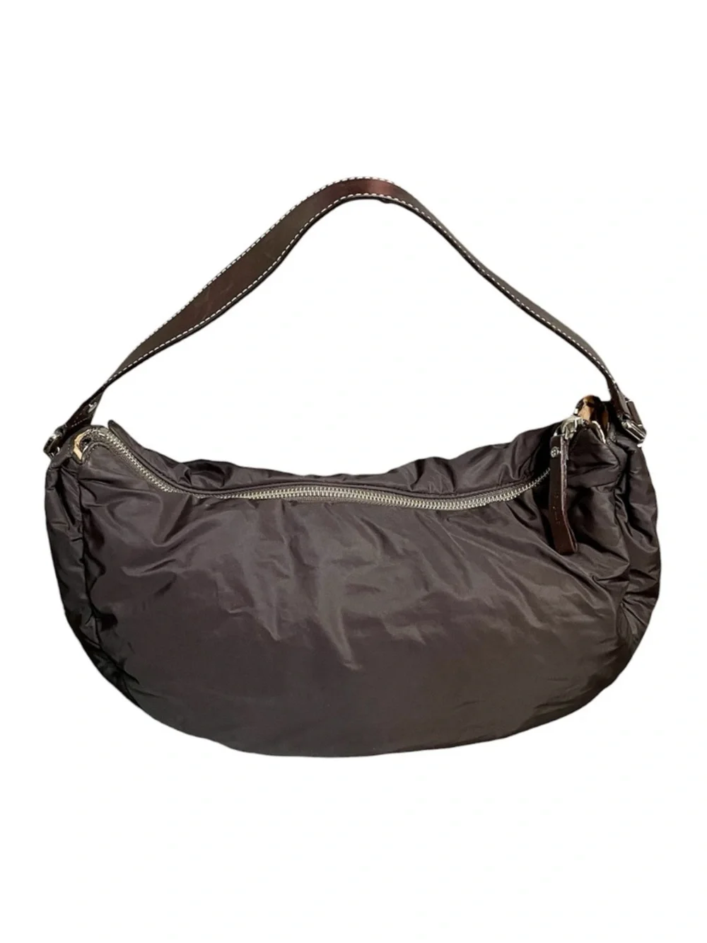 Kate Spade Vintage Espresso Hobo Shoulder Bag Leather Strap & Noel Dot Accents